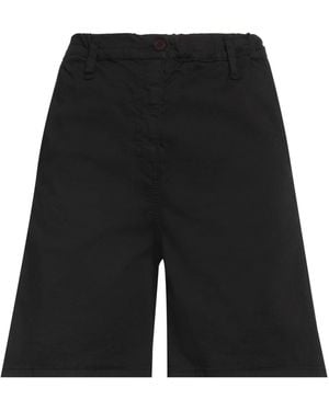 Please Shorts & Bermuda Shorts Cotton, Elastane - Black