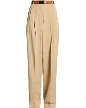 Max Mara Trousers Viscose, Cotton - Natural