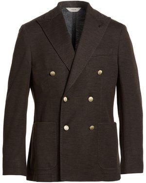 Paoloni Blazer Cotton, Virgin Wool, Acrylic, Polyamide - Black