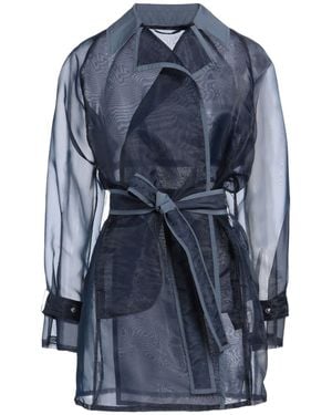 Diego M Overcoat & Trench Coat - Blue