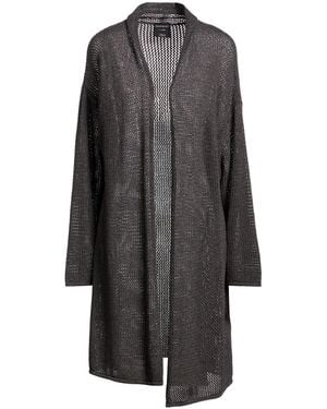 Crossley Charcoal Cardigan Cashmere - Gray