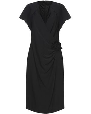 Clips Midi Dress Acetate, Viscose - Black