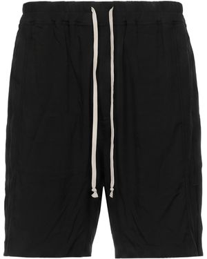 Rick Owens Shorts & Bermuda Shorts Cupro, Elastane - Black