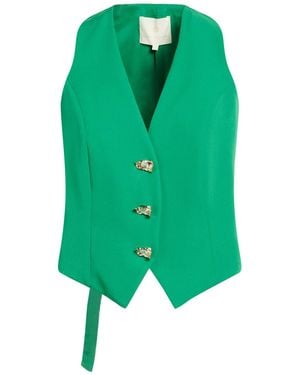 alma sanchez Tailored Vest Recycled Polyester, Elastane - Green