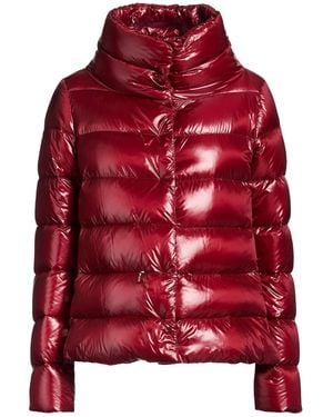 Herno Plumífero Y Acolchado - Rojo