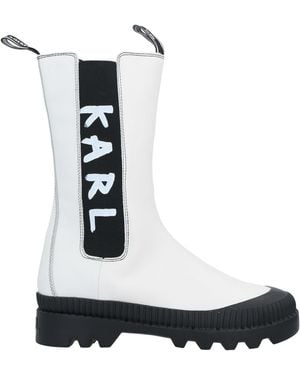 KARL LAGERFELD Knee Boots - White