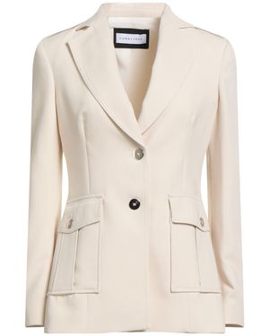 Caractere Ivory Blazer Polyester, Viscose, Elastane - Natural