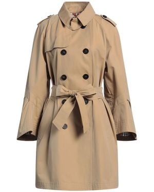 LOST [in] ME Sand Overcoat & Trench Coat Cotton - Natural