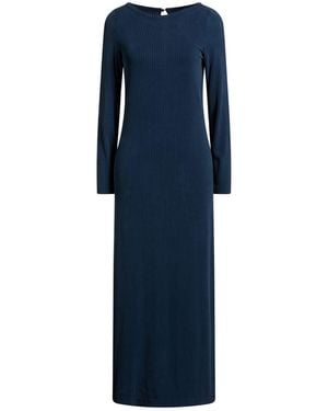 Majestic Filatures Maxi Dress Cupro, Elastane - Blue