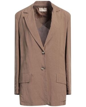 Kaos Blazer Viscose, Linen - Brown