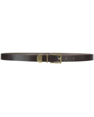 Tagliatore Belt Leather - White
