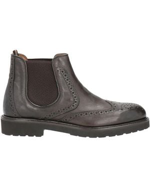 Rossi Dark Ankle Boots Leather - Brown