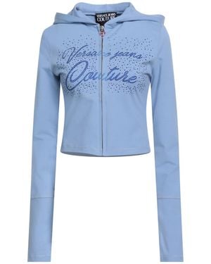Versace Jeans Couture Light Sweatshirt Cotton, Elastane - Blue