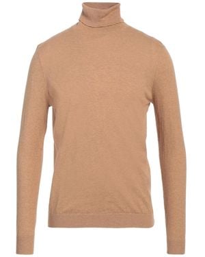 AT.P.CO Camel Turtleneck Cotton, Wool, Cashmere - Natural