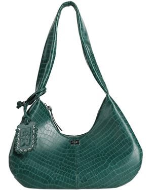 Ganni Sac Porté Épaule - Vert