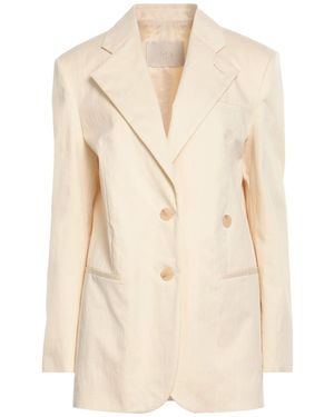 Tela Blazer Cotton, Polyamide, Linen - Natural