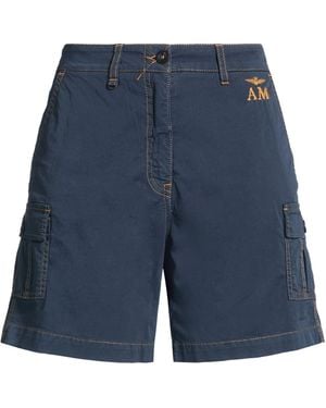 Aeronautica Militare Midnight Shorts & Bermuda Shorts Cotton, Elastane - Blue