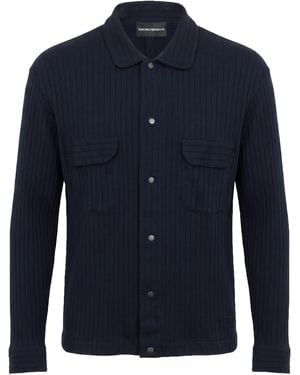 Emporio Armani Midnight Shirt Cotton - Blue