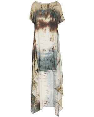 Gran Sasso Military Mini Dress Viscose, Elastane - Green