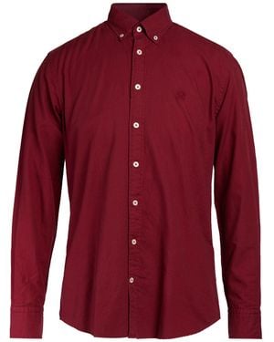 Hackett Burgundy Shirt Cotton - Red