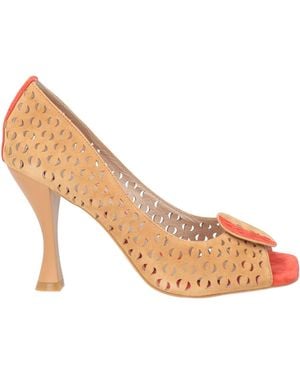 Luciano Barachini Camel Court Shoes Leather - Pink