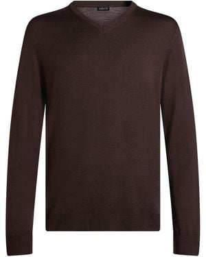 Retois Dark Sweater Merino Wool - Brown