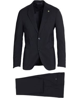 Lardini Suit Polyester, Virgin Wool, Elastane - Blue