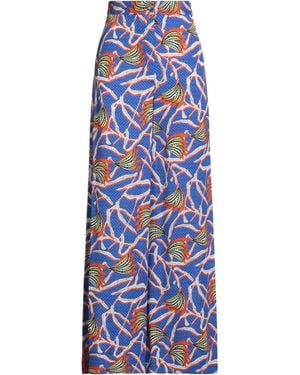 Stella Jean Pants Acetate, Polyester - Blue