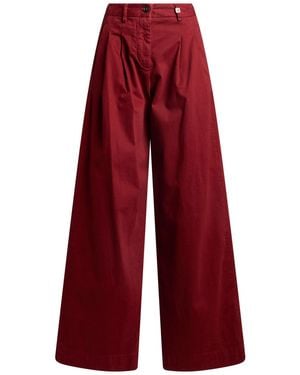 Myths Trousers Cotton, Elastane - Red