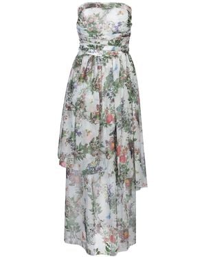 Nora Barth Maxi Dress Textile Fibers - White