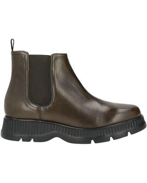 Carmens Military Ankle Boots Leather - Brown