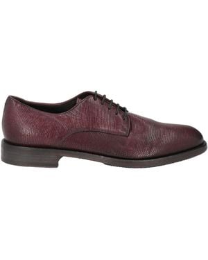 Pantanetti Lace-Up Shoes Leather - Purple