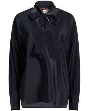 Max Mara Top Silk - Blue