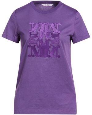 Max Mara T-Shirt Cotton - Purple