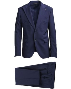Paoloni Suit Virgin Wool - Blue