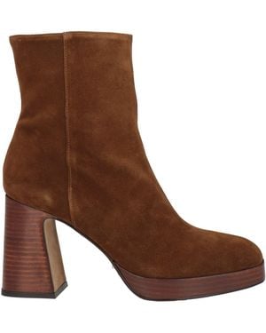 Ángel Alarcón Camel Ankle Boots Leather - Brown