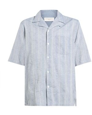 Officine Generale Shirt Cotton, Linen - Blue