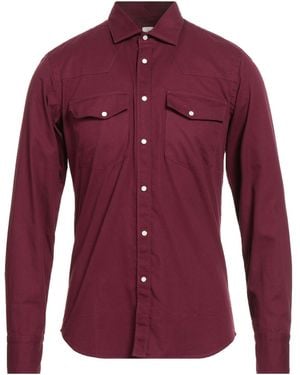 GMF 965 Burgundy Shirt Cotton - Purple