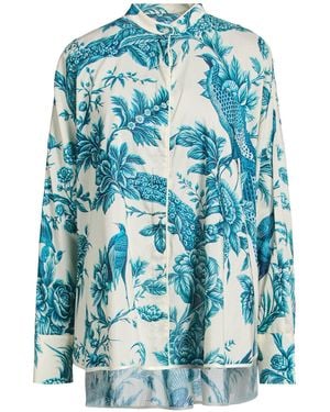 F.R.S For Restless Sleepers Shirt Cotton, Silk - Blue