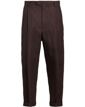Dolce & Gabbana Dark Pants Linen - Gray