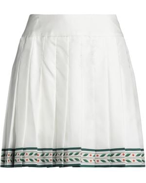 CASABLANCA Mini Skirt Silk - White