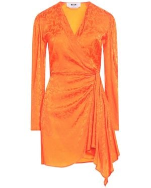 MSGM Vestito Corto - Arancione