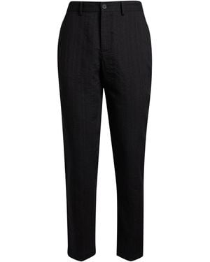 Barena Trousers Viscose, Virgin Wool - Black