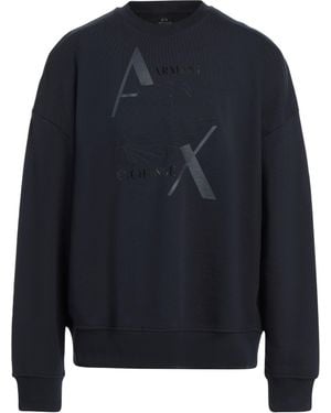 ARMANI EXCHANGE Midnight Sweatshirt Organic Cotton, Elastane - Blue