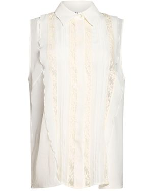 P.A.R.O.S.H. Ivory Shirt Polyester - White