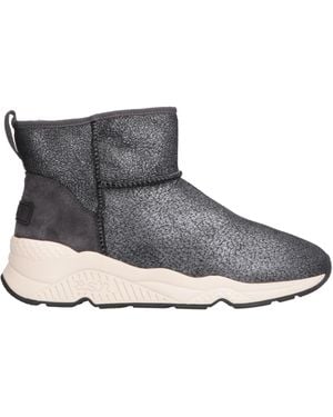 Ash Ankle Boots Soft Leather, Shearling - Gray