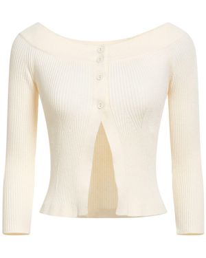 Nenette Cardigan Viscose, Polyester - White