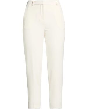 EMMA & GAIA Ivory Pants Polyester, Elastane - White