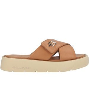 Baldinini Camel Sandals Leather - Brown