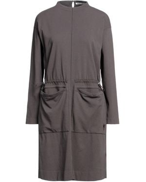 European Culture Mini Dress Cotton, Elastane - Gray